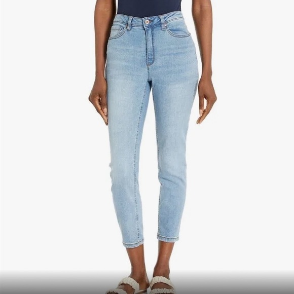ANNE KLEIN “SKINNY ANKLE” BLUE DENIM JEANS Women’s Size 12P - Picture 1 of 12